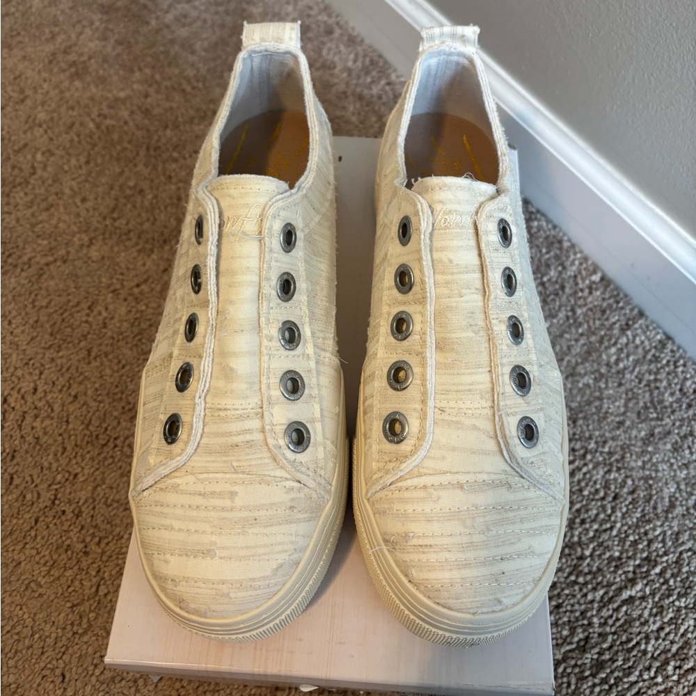 Blowfish Super Play Women's Fashion Sneakers Sand Dollar Linen - Picture 3 of 6